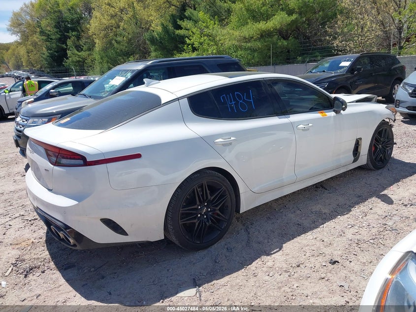 2023 Kia Stinger VIN KNAE55LCXP6127319 IAAI salvage auction — BIOHAZARD/CHEMICAL, Salvage Title, sold $6,200 on 2026-07-09 (photo 4)
