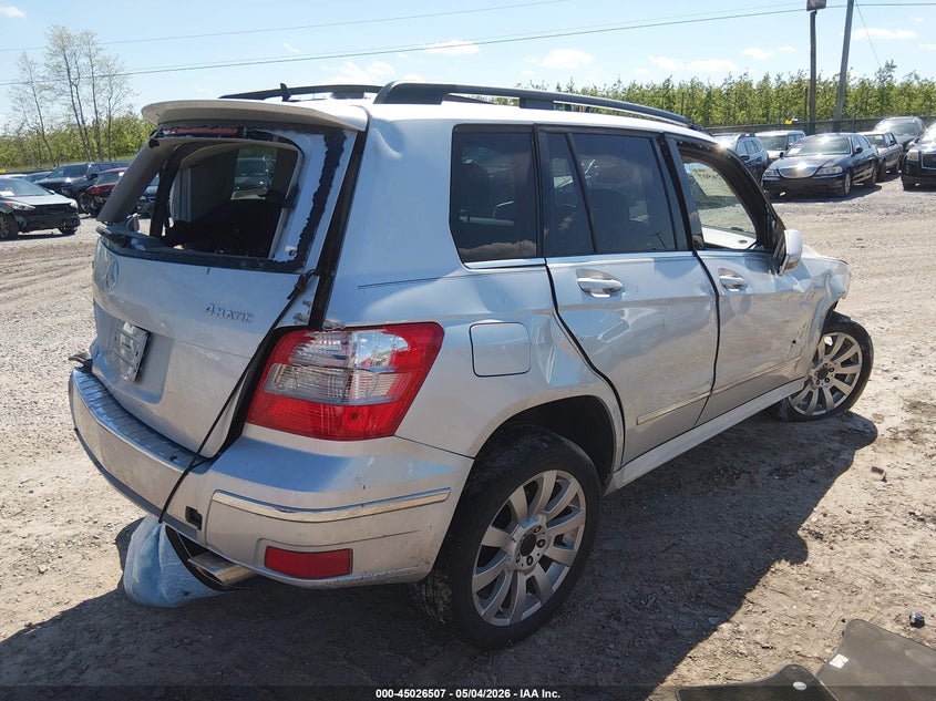 2012 Mercedes-benz Glk-klasse VIN WDCGG8HB6CF766289 IAAI salvage auction — LEFT REAR, Salvage (Pennsylvania), sold $700 on 2026-07-15 (photo 4)