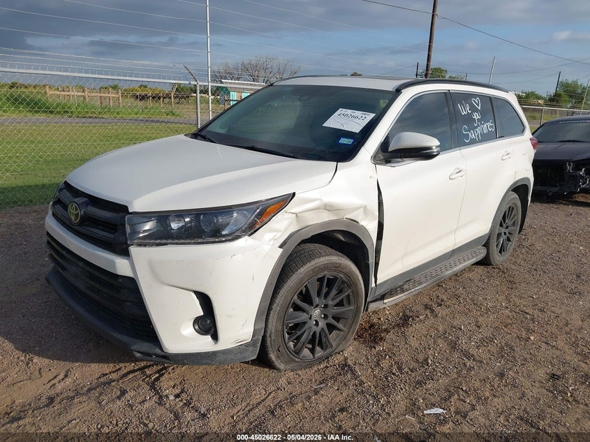 2019 Toyota Highlander VIN 5TDKZRFH7KS302420 IAAI salvage auction — LEFT SIDE, Original (Texas), sold $7,750 on 2026-07-14 (photo 2)