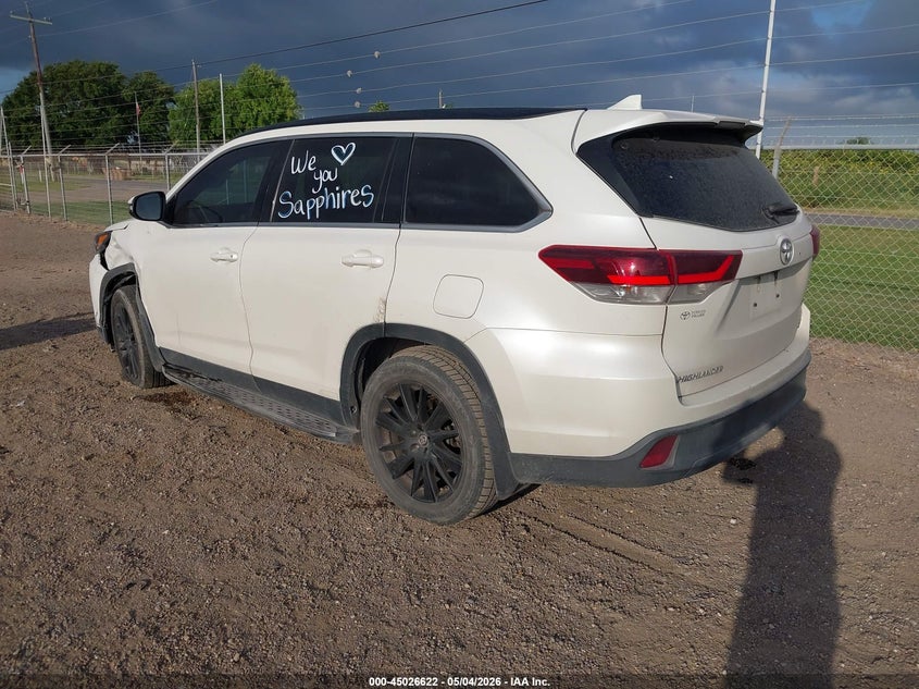 2019 Toyota Highlander VIN 5TDKZRFH7KS302420 IAAI salvage auction — LEFT SIDE, Original (Texas), sold $7,750 on 2026-07-14 (photo 3)