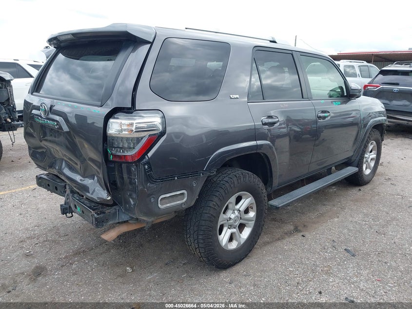 2016 Toyota 4runner VIN JTEZU5JR7G5143400 IAAI salvage auction — FRONT & REAR, Original (Texas), sold $8,325 on 2026-07-08 (photo 4)