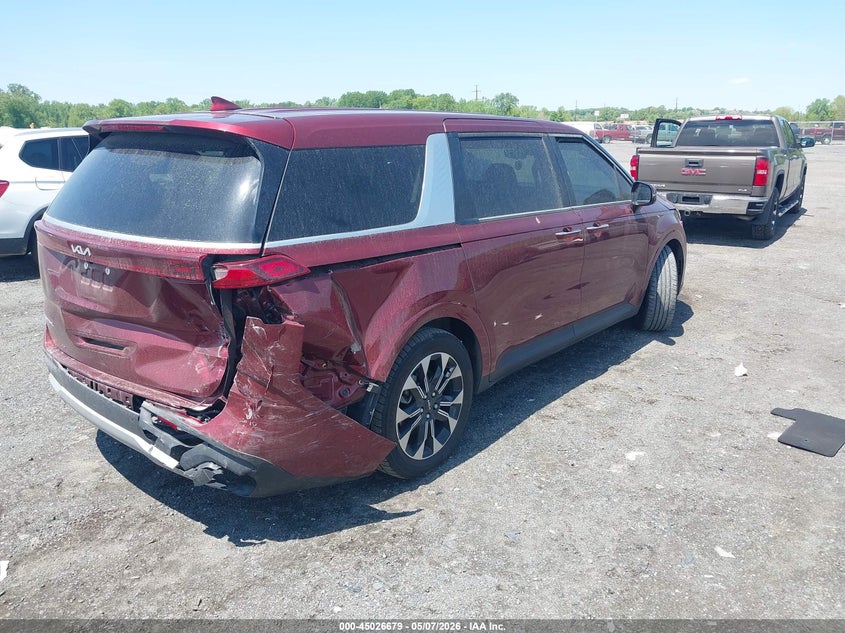 2024 Kia Carnival VIN KNDNC5H37R6339390 IAAI salvage auction — FRONT END, Salvage - 75% Or Less (Maryland), sold $6,950 on 2026-07-27 (photo 4)