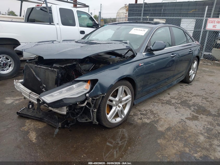 2016 Audi A6 VIN WAUFGAFC1GN131090 IAAI salvage auction — FRONT END, Salvage (California), sold $100 on 2026-07-30 (photo 2)