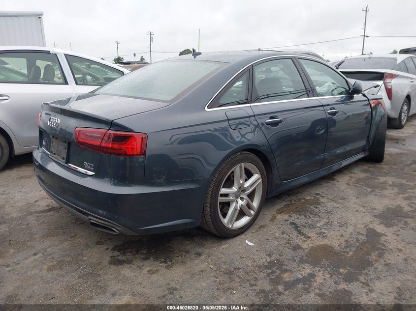 2016 Audi A6 VIN WAUFGAFC1GN131090 IAAI salvage auction — FRONT END, Salvage (California), sold $100 on 2026-07-30 (photo 4)