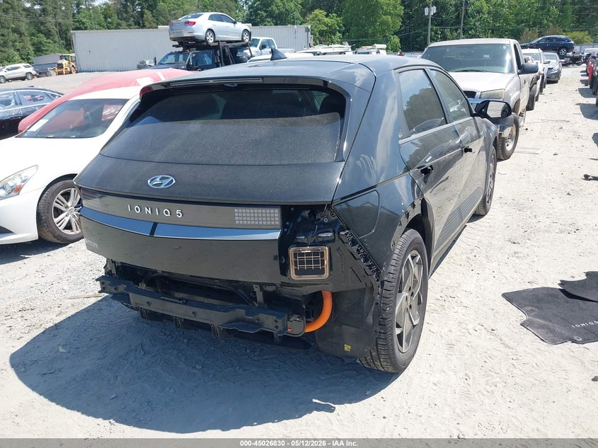 2024 Hyundai Ioniq 5 VIN KM8KN4DE8RU316125 IAAI salvage auction — FRONT & REAR, Salvage (Georgia), sold $9,800 on 2026-07-30 (photo 4)