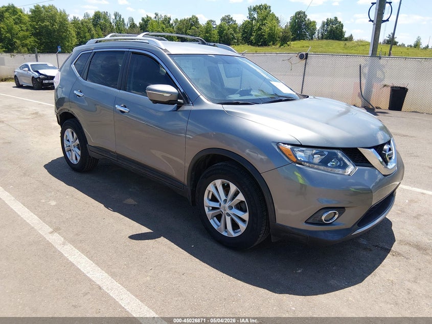 2015 Nissan Rogue VIN KNMAT2MT0FP575372 IAAI salvage auction — REAR END, Salvage (Mississippi), sold $1,800 on 2026-07-09 (photo 1)