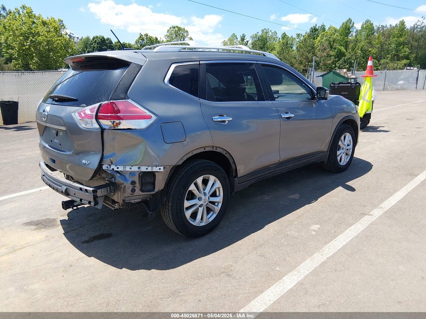 2015 Nissan Rogue VIN KNMAT2MT0FP575372 IAAI salvage auction — REAR END, Salvage (Mississippi), sold $1,800 on 2026-07-09 (photo 4)