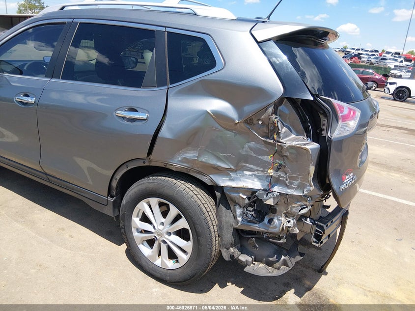 2015 Nissan Rogue VIN KNMAT2MT0FP575372 IAAI salvage auction — REAR END, Salvage (Mississippi), sold $1,800 on 2026-07-09 (photo 6)