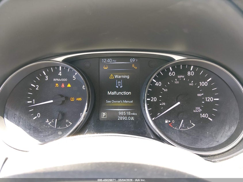 2015 Nissan Rogue VIN KNMAT2MT0FP575372 IAAI salvage auction — REAR END, Salvage (Mississippi), sold $1,800 on 2026-07-09 (photo 7)