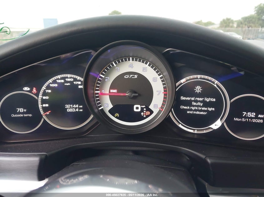 2020 Porsche Panamera VIN WP0AG2A70LL145565 IAAI salvage auction — LEFT SIDE, Rebuildable (Florida), sold $36,250 on 2026-07-20 (photo 7)