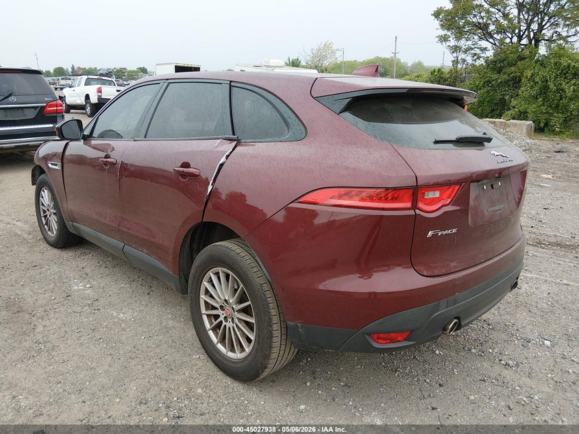 2017 Jaguar F-pace VIN SADCS2BV7HA061948 IAAI salvage auction — FRONT END, Salvage (Pennsylvania), sold $3,800 on 2026-07-10 (photo 3)