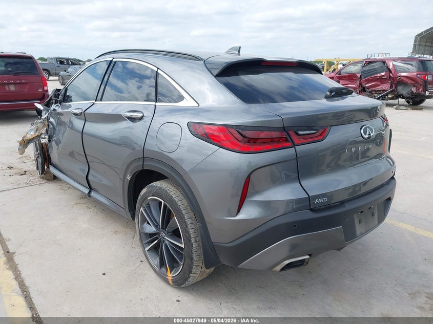 2023 Infiniti Qx55 VIN 3PCAJ5JR9PF121584 IAAI salvage auction — ALL OVER, Wait Title, sold $100 on 2026-08-24 (photo 3)