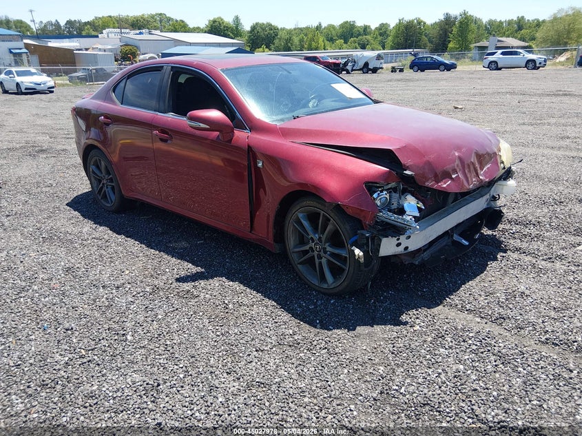 2012 Lexus Is VIN JTHBF5C20C2102276 IAAI salvage auction — FRONT END, Salvage (South Carolina), sold $325 on 2026-07-14 (photo 1)