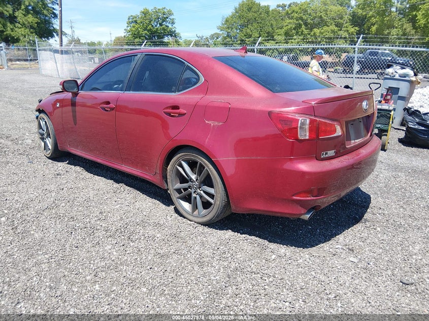2012 Lexus Is VIN JTHBF5C20C2102276 IAAI salvage auction — FRONT END, Salvage (South Carolina), sold $325 on 2026-07-14 (photo 3)