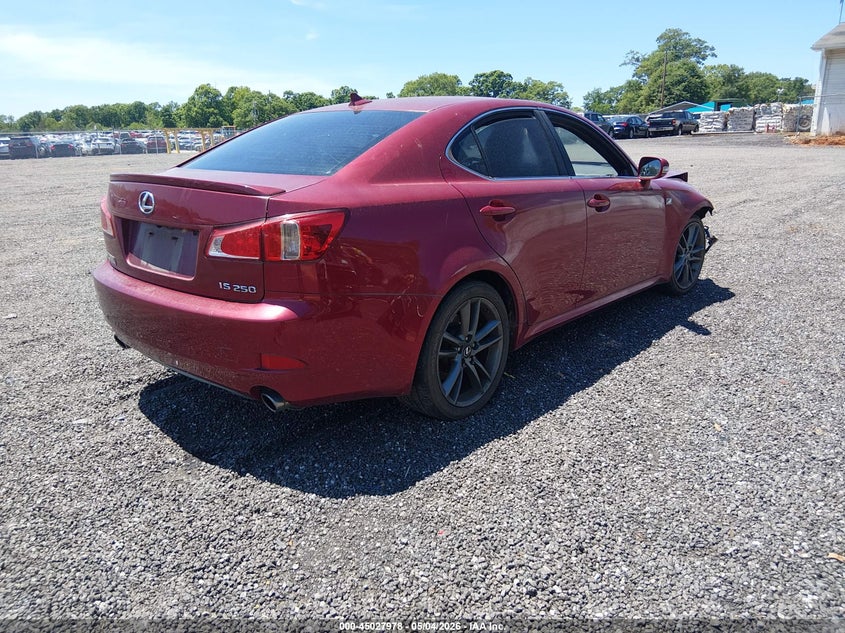 2012 Lexus Is VIN JTHBF5C20C2102276 IAAI salvage auction — FRONT END, Salvage (South Carolina), sold $325 on 2026-07-14 (photo 4)