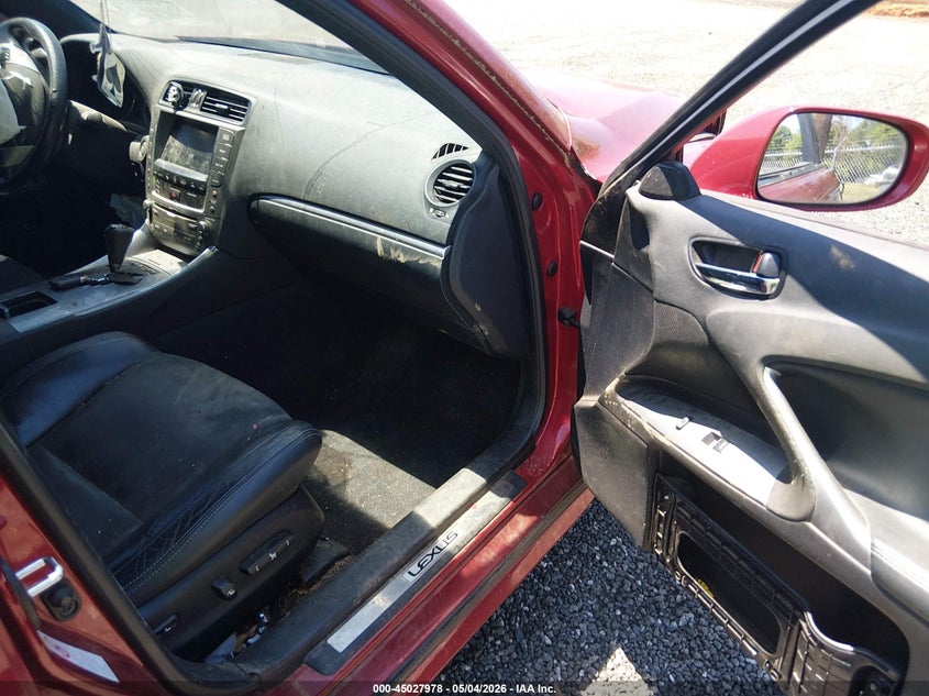 2012 Lexus Is VIN JTHBF5C20C2102276 IAAI salvage auction — FRONT END, Salvage (South Carolina), sold $325 on 2026-07-14 (photo 5)