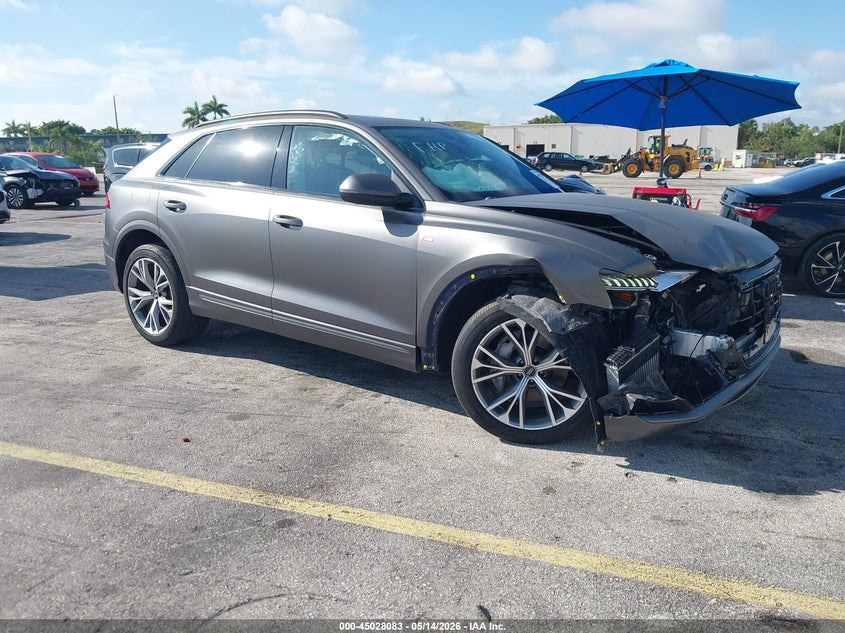 2021 Audi Q8 VIN WA1EVAF17MD028755 IAAI salvage auction — FRONT END, Salvage (Arizona), sold $14,200 on 2026-07-06 (photo 1)