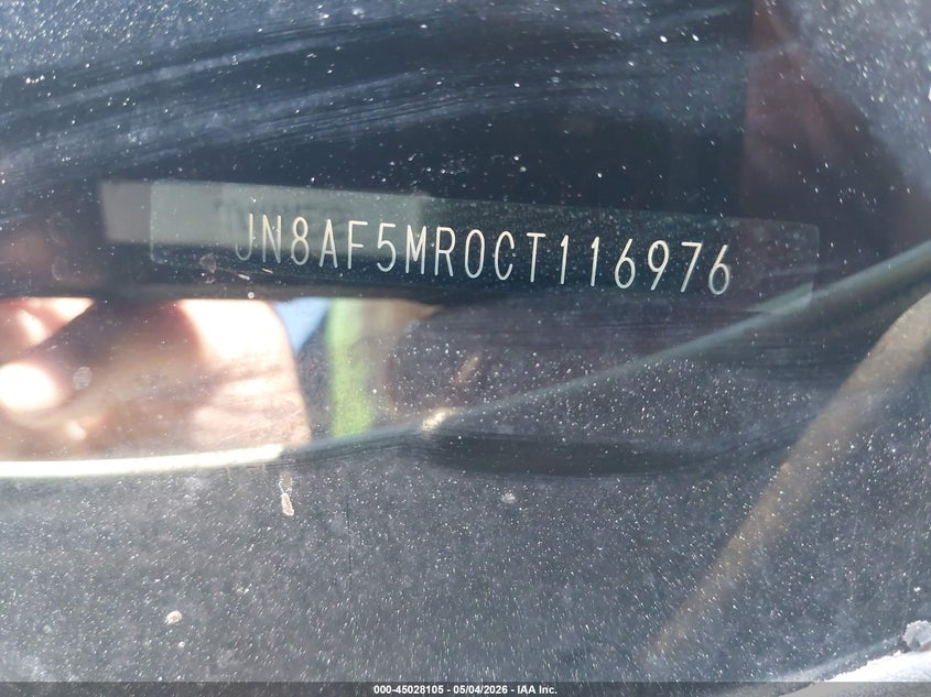 2012 Nissan Juke VIN JN8AF5MR0CT116976 IAAI salvage auction — NORMAL WEAR, Salvage (Texas), sold $275 on 2026-07-09 (photo 9)