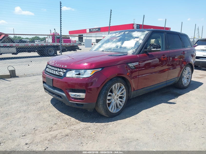 2017 Land rover Range rover sport VIN SALWR2FV5HA141322 IAAI salvage auction — HAIL, Salvage (Arkansas), sold $5,300 on 2026-07-29 (photo 2)
