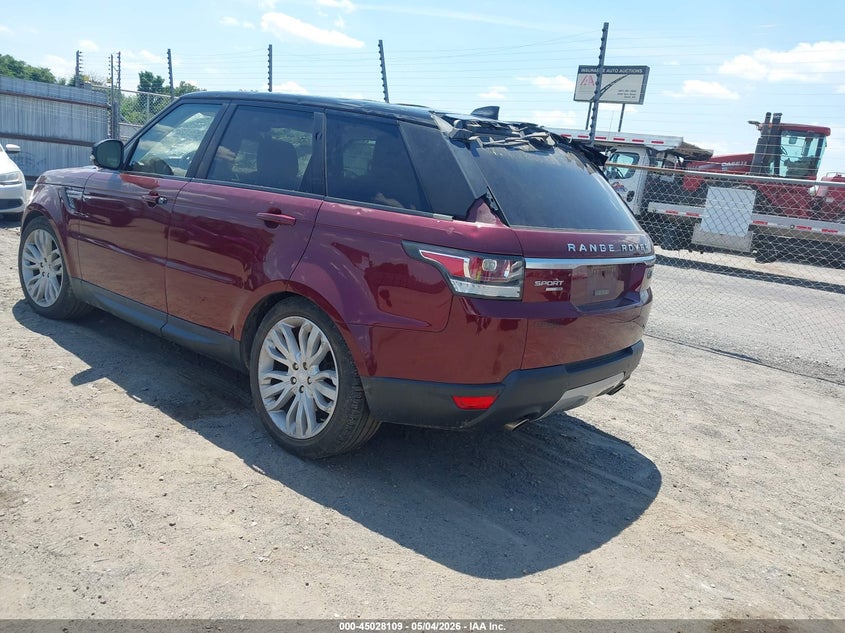 2017 Land rover Range rover sport VIN SALWR2FV5HA141322 IAAI salvage auction — HAIL, Salvage (Arkansas), sold $5,300 on 2026-07-29 (photo 3)