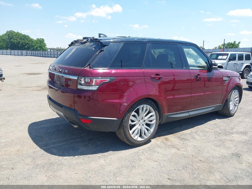 2017 Land rover Range rover sport VIN SALWR2FV5HA141322 IAAI salvage auction — HAIL, Salvage (Arkansas), sold $5,300 on 2026-07-29 (photo 4)