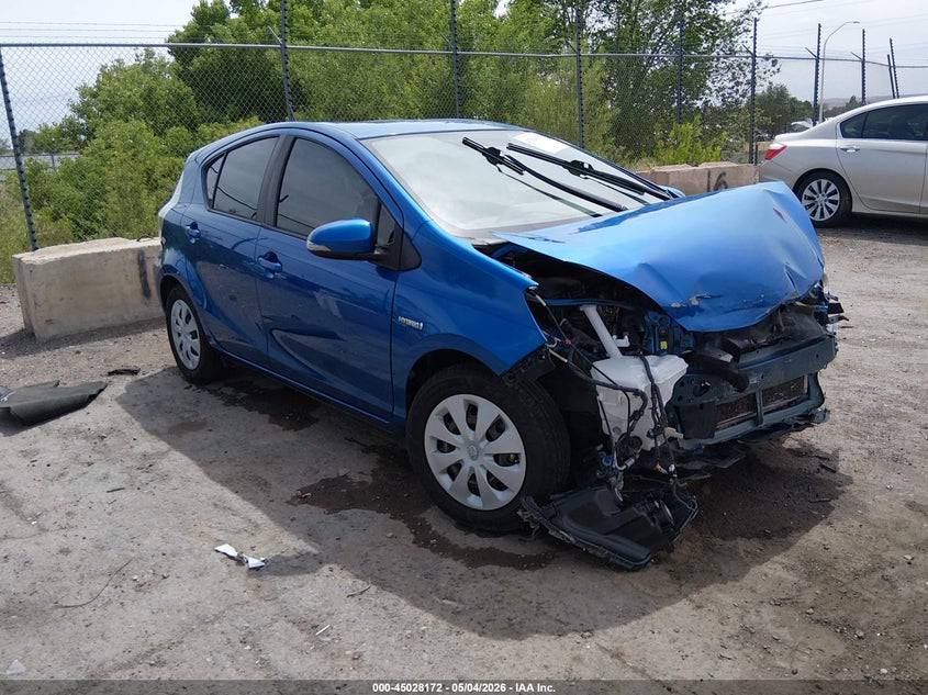 2014 Toyota Prius c VIN JTDKDTB37E1559813 IAAI salvage auction — FRONT END, Salvage (New Mexico), sold $300 on 2026-07-20 (photo 1)