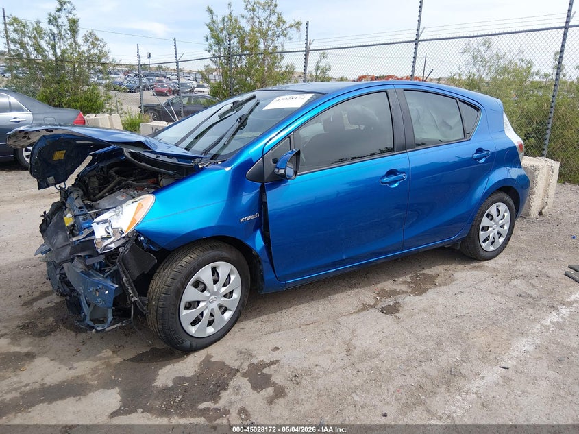 2014 Toyota Prius c VIN JTDKDTB37E1559813 IAAI salvage auction — FRONT END, Salvage (New Mexico), sold $300 on 2026-07-20 (photo 2)