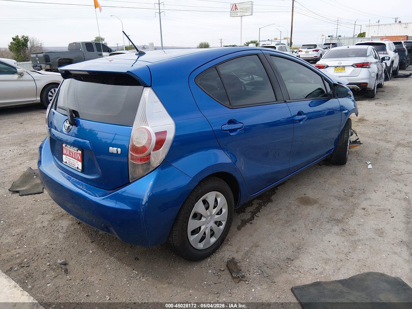 2014 Toyota Prius c VIN JTDKDTB37E1559813 IAAI salvage auction — FRONT END, Salvage (New Mexico), sold $300 on 2026-07-20 (photo 4)