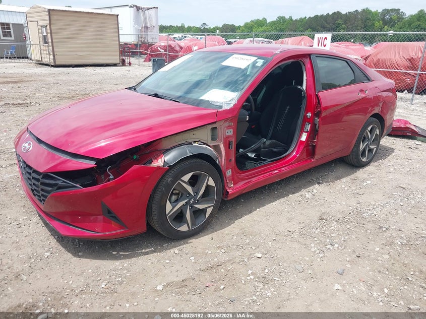 2023 Hyundai Elantra VIN KMHLS4AG3PU485498 IAAI salvage auction — LEFT SIDE, Salvage (Georgia), sold $5,050 on 2026-07-10 (photo 2)