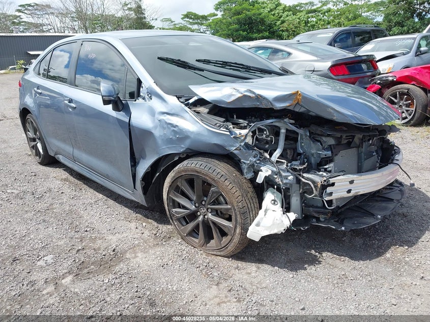 2023 Toyota Corolla VIN JTDS4MCE6P3516769 IAAI salvage auction — FRONT & REAR, Salvage Title, sold $50 on 2026-07-21 (photo 1)