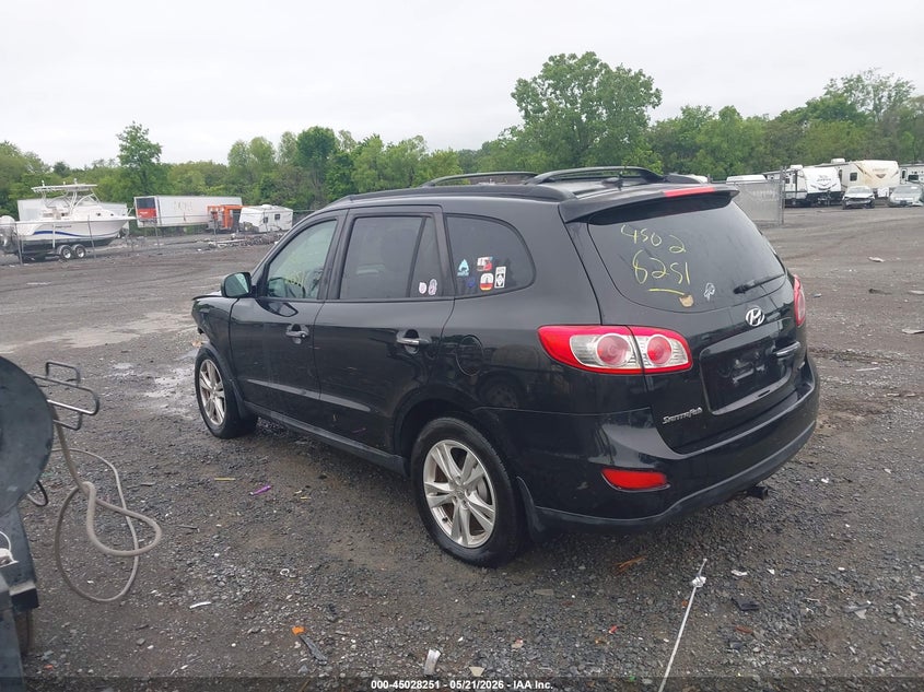 2012 Hyundai Santa fe VIN 5XYZKDAG2CG117887 IAAI salvage auction — FRONT END, Clear (Virginia), sold $1,350 on 2026-07-14 (photo 3)