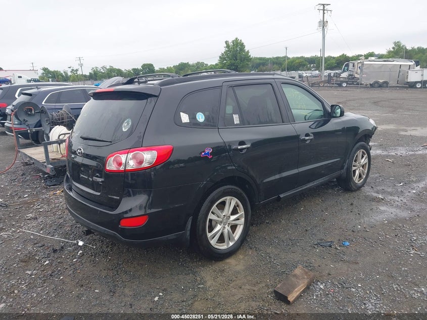 2012 Hyundai Santa fe VIN 5XYZKDAG2CG117887 IAAI salvage auction — FRONT END, Clear (Virginia), sold $1,350 on 2026-07-14 (photo 4)