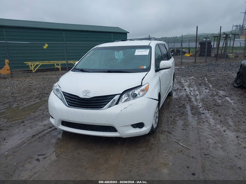 2013 Toyota Sienna VIN 5TDJK3DCXDS057989 IAAI salvage auction — FRONT END, Salvage (West Virginia), sold $2,250 on 2026-07-28 (photo 2)