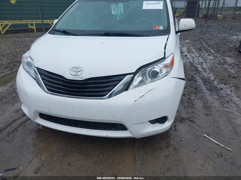 2013 Toyota Sienna VIN 5TDJK3DCXDS057989 IAAI salvage auction — FRONT END, Salvage (West Virginia), sold $2,250 on 2026-07-28 (photo 6)
