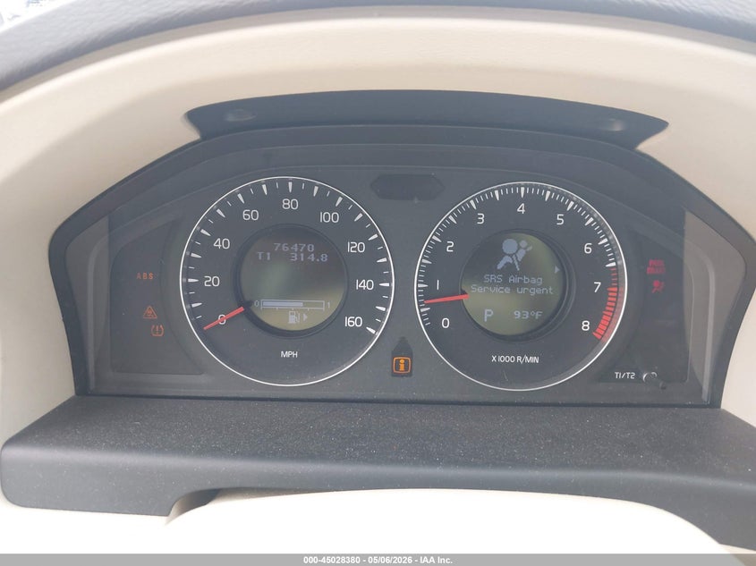 2008 Volvo V70 VIN YV1BW982081045697 IAAI salvage auction — LEFT REAR, Salvage (Texas), sold $425 on 2026-07-09 (photo 7)