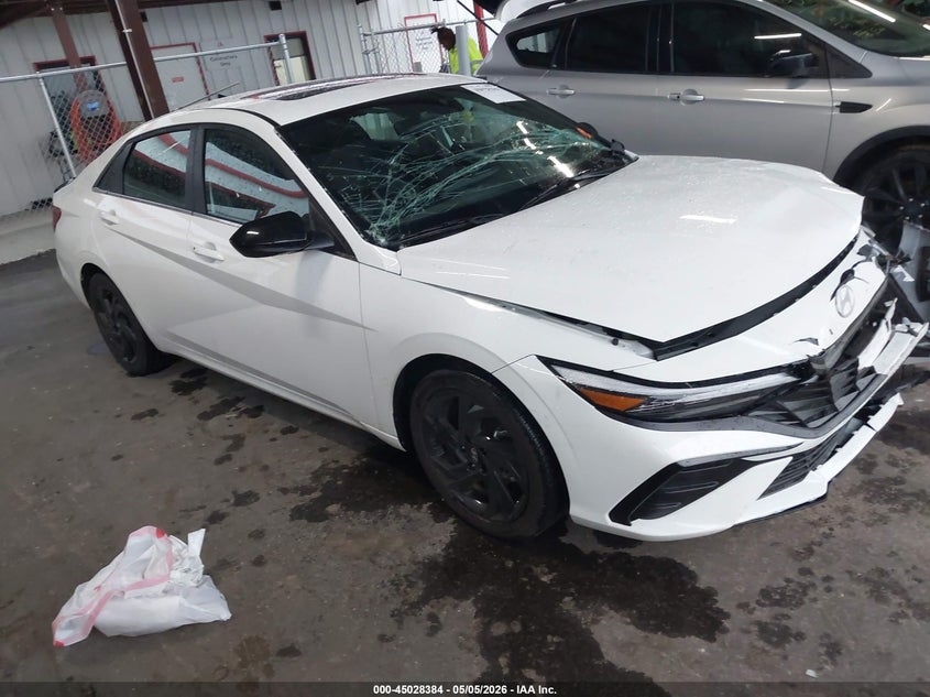 2026 Hyundai Elantra VIN KMHLS4DG3TU142292 IAAI salvage auction — FRONT END, Salvage Title, sold $7,300 on 2026-07-14 (photo 1)