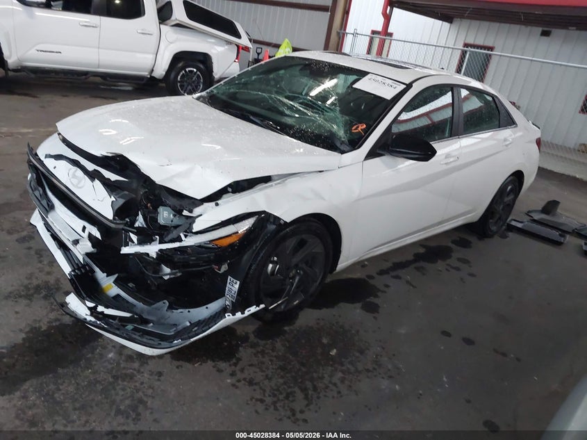 2026 Hyundai Elantra VIN KMHLS4DG3TU142292 IAAI salvage auction — FRONT END, Salvage Title, sold $7,300 on 2026-07-14 (photo 2)