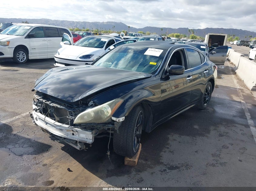 2012 Infiniti M VIN JN1BY1AP2CM335568 IAAI salvage auction — RIGHT FRONT, Salvage (Arizona), sold $225 on 2026-07-09 (photo 2)