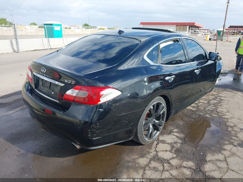 2012 Infiniti M VIN JN1BY1AP2CM335568 IAAI salvage auction — RIGHT FRONT, Salvage (Arizona), sold $225 on 2026-07-09 (photo 4)