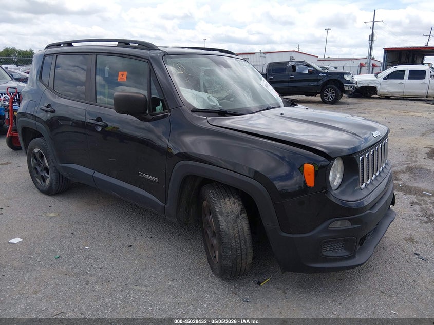 2016 Jeep Renegade VIN ZACCJAAT5GPD81518 IAAI salvage auction — FRONT END, Salvage (Louisiana), sold $300 on 2026-07-07 (photo 1)