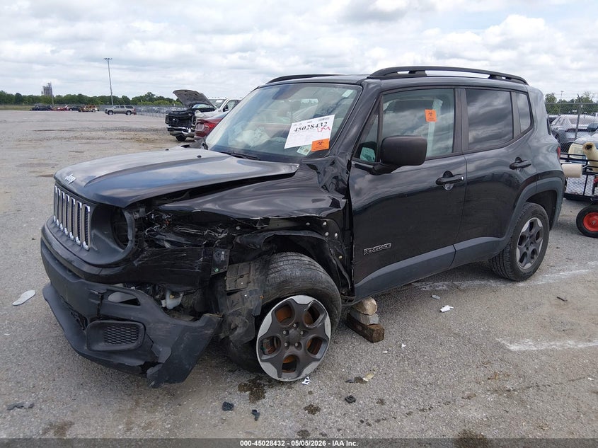 2016 Jeep Renegade VIN ZACCJAAT5GPD81518 IAAI salvage auction — FRONT END, Salvage (Louisiana), sold $300 on 2026-07-07 (photo 2)