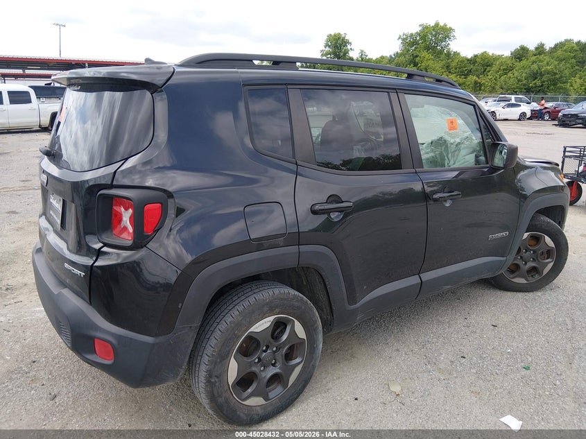 2016 Jeep Renegade VIN ZACCJAAT5GPD81518 IAAI salvage auction — FRONT END, Salvage (Louisiana), sold $300 on 2026-07-07 (photo 4)