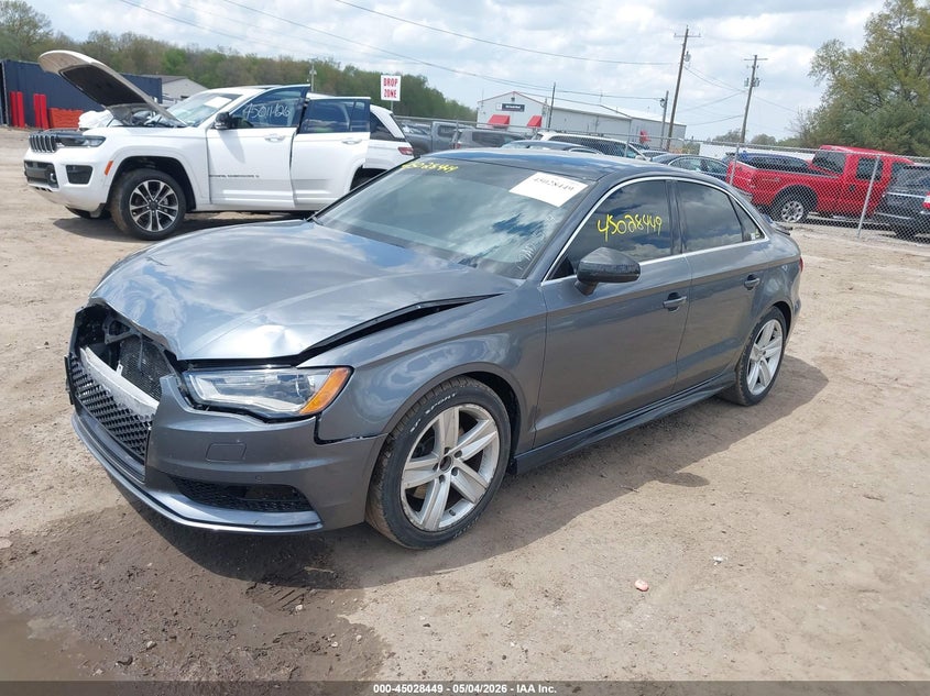 2016 Audi A3 VIN WAUE8GFF0G1029938 IAAI salvage auction — FRONT END, Clear (Indiana), sold $2,850 on 2026-07-07 (photo 2)