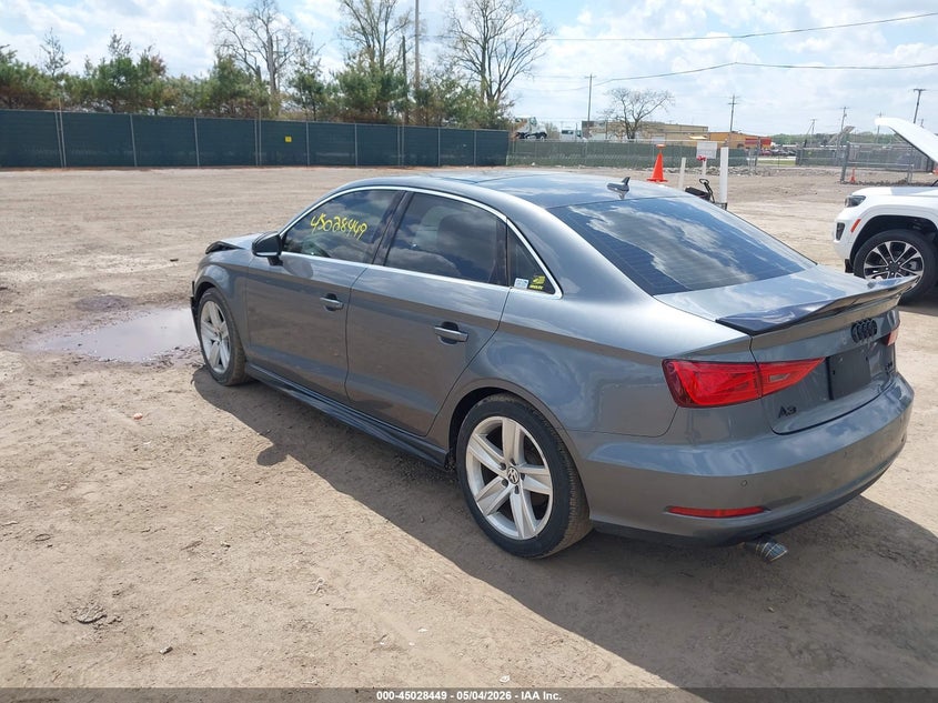 2016 Audi A3 VIN WAUE8GFF0G1029938 IAAI salvage auction — FRONT END, Clear (Indiana), sold $2,850 on 2026-07-07 (photo 3)