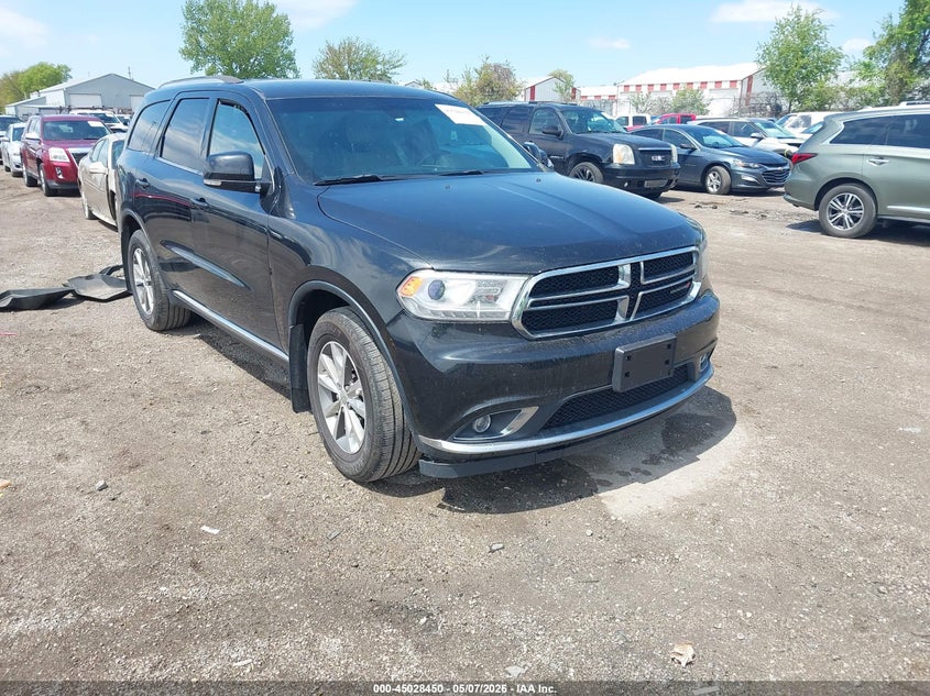 2014 Dodge Durango VIN 1C4RDJDG4EC501729 IAAI salvage auction — FRONT & REAR, Salvage (Illinois), sold $25 on 2026-07-09 (photo 1)