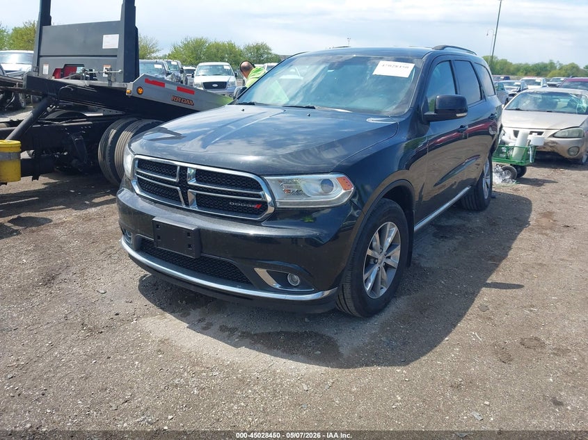 2014 Dodge Durango VIN 1C4RDJDG4EC501729 IAAI salvage auction — FRONT & REAR, Salvage (Illinois), sold $25 on 2026-07-09 (photo 2)