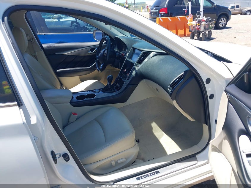 2015 Infiniti Q50 VIN JN1BV7AP9FM349760 IAAI salvage auction — RIGHT FRONT, Salvage (Tennessee), sold $2,700 on 2026-07-23 (photo 5)