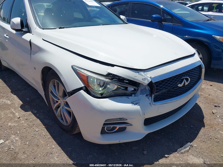 2015 Infiniti Q50 VIN JN1BV7AP9FM349760 IAAI salvage auction — RIGHT FRONT, Salvage (Tennessee), sold $2,700 on 2026-07-23 (photo 6)