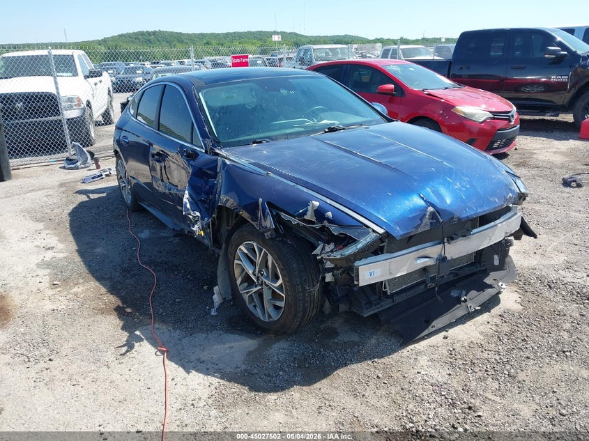 2021 Hyundai Sonata VIN 5NPEF4JA4MH084514 IAAI salvage auction — ALL OVER, Salvage (Oklahoma), sold $725 on 2026-07-14 (photo 1)
