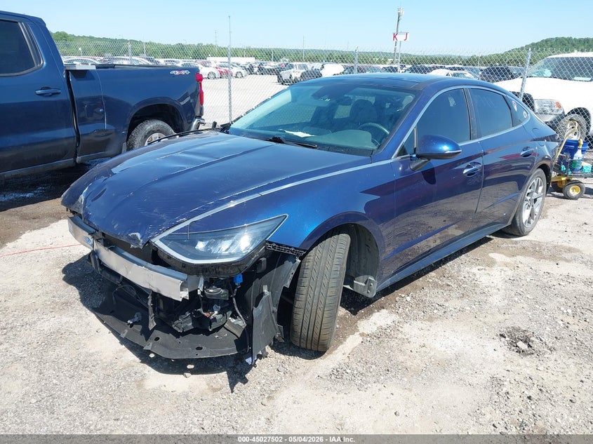 2021 Hyundai Sonata VIN 5NPEF4JA4MH084514 IAAI salvage auction — ALL OVER, Salvage (Oklahoma), sold $725 on 2026-07-14 (photo 2)